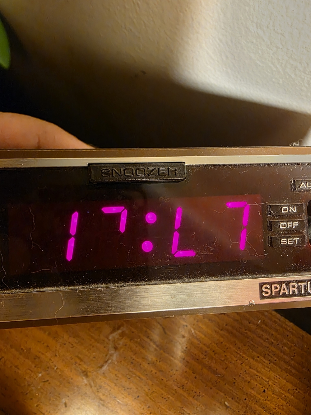 Spartus Digital Alarm Clock - Compact Electronic Bedroom Clock